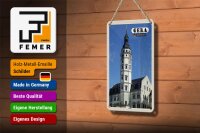 Blechschild Städte Gera Rathaus Altstadt Architektur 12x18cm Schild