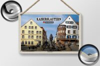 Blechschild Städte Kaiserslautern Kaiserbrunnen Deko 18x12cm Schild