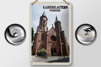 Blechschild Städte Kaiserslautern Stiftskirche Deko 12x18cm Schild