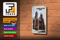 Blechschild Städte Kaiserslautern Stiftskirche Deko 12x18cm Schild