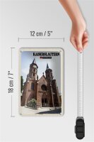 Blechschild Städte Kaiserslautern Stiftskirche Deko 12x18cm Schild