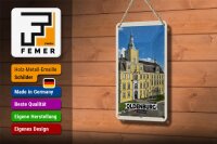 Blechschild Städte Oldenburg Schloss Architektur Deko 12x18cm Schild