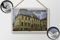 Blechschild Städte Osnabrück Rathaus Architektur Deko 18x12cm Schild
