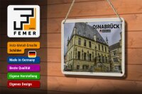 Blechschild Städte Osnabrück Rathaus Architektur Deko 18x12cm Schild