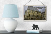 Blechschild Städte Osnabrück Rathaus Architektur Deko 18x12cm Schild