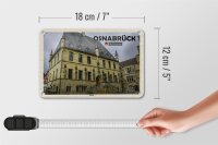Blechschild Städte Osnabrück Rathaus Architektur Deko 18x12cm Schild