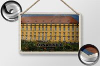 Blechschild Städte Osnabrück Schloss Mittelalter Deko 18x12cm Schild
