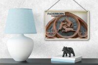 Blechschild Städte Paderborn Drei Hasen-Fenster 18x12cm Schild