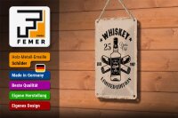 Blechschild Spruch Whiskey 25 years Limited Edition 12x18cm Schild