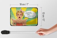 Blechschild Spruch I´m on the Gin & Tonic Diet 18x12cm Dekoration