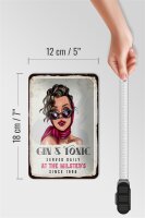Blechschild Spruch Gin & Tonic Served Daily Milsted´s 12x18cm Schild