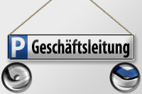 Blechschild Parken 46x10cm Parkplatzschild...