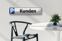 Blechschild Parken 46x10cm Parkplatzschild Kunden Dekoration