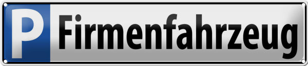 Blechschild Parken 46x10cm Parkplatzschild Firmenfahrzeug Dekoration