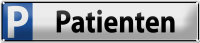 Blechschild Parken 46x10cm Parkplatzschild Patienten...