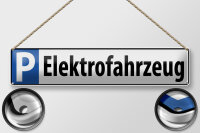 Blechschild Parken 46x10cm Parkplatzschild...