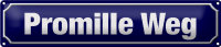 Blechschild Straßenschild 46x10cm Promille Weg...