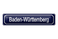 Blechschild Straßenschild 46x10 cm Baden –...