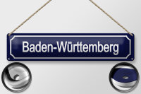 Blechschild Straßenschild 46x10 cm Baden –...