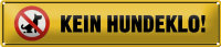Blechschild Straßenschild 46x10cm kein Hundeklo...