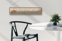 Blechschild Kaffee 46x10cm Coffee Bar Tasse Dekoration