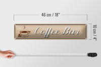 Blechschild Kaffee 46x10cm Coffee Bar Tasse Dekoration