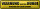 Blechschild Spruch 46x10cm Warnung vor dem Hunde Gefahr Dekoration