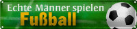 Blechschild Spruch 46x10cm echte Männer spielen...