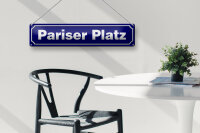 Blechschild Straßenschild 46x10cm Pariser Platz Berlin Dekoration