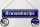 Blechschild Straßenschild 46x10cm Stammkneipe Essen Bar Dekoration