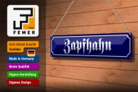 Blechschild Straßenschild 46x10cm Zapfhahn Kneipe Bar Bier Dekoration