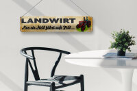 Blechschild Spruch 46x10cm Landwirt nur ein Held fährt Feld Dekoration