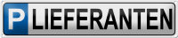 Blechschild Parken 46x10cm Parkplatz Lieferanten Dekoration