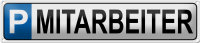 Blechschild Parken 46x10cm Parkplatz Mitarbeiter Dekoration