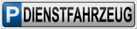 Blechschild Parken 46x10cm Parkplatz Dienstfahrzeug...