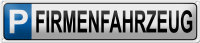 Blechschild Parken 46x10cm Parkplatz Firmenfahrzeug...