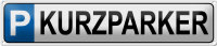 Blechschild Parken 46x10cm Parkplatz Kurzparker Dekoration