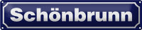Blechschild Hinweis 46x10cm Schönbrunn Dekoration