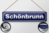 Blechschild Hinweis 46x10cm Schönbrunn Dekoration