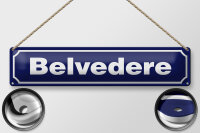 Blechschild Hinweis 46x10cm Belvedere Österreich...