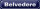 Blechschild Hinweis 46x10cm Belvedere Österreich Dekoration
