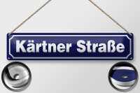 Blechschild Hinweis 46x10cm Kärtner Straße...