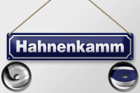Blechschild Hinweis 46x10cm Hahnenkamm Österreich Dekoration