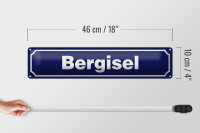 Blechschild Hinweis 46x10cm Bergisel Österreich Dekoration