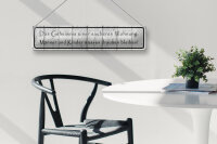 Blechschild Spruch 46x10cm Geheimnis einer sauberen Wohnung Dekoration