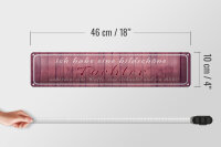 Blechschild Spruch 46x10cm ich habe eine bildschöne Tochter Dekoration