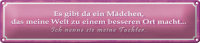 Blechschild Spruch 46x10cm gibt ein Mädchen meine...