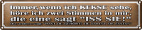 Blechschild Spruch 46x10cm wenn ich Kekse sehe zwei Stimmen Dekoration
