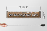 Blechschild Spruch 46x10cm wenn ich Kekse sehe zwei Stimmen Dekoration