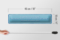 Blechschild Spruch 46x10cm Es gibt einen Jungen mein Sohn Dekoration
